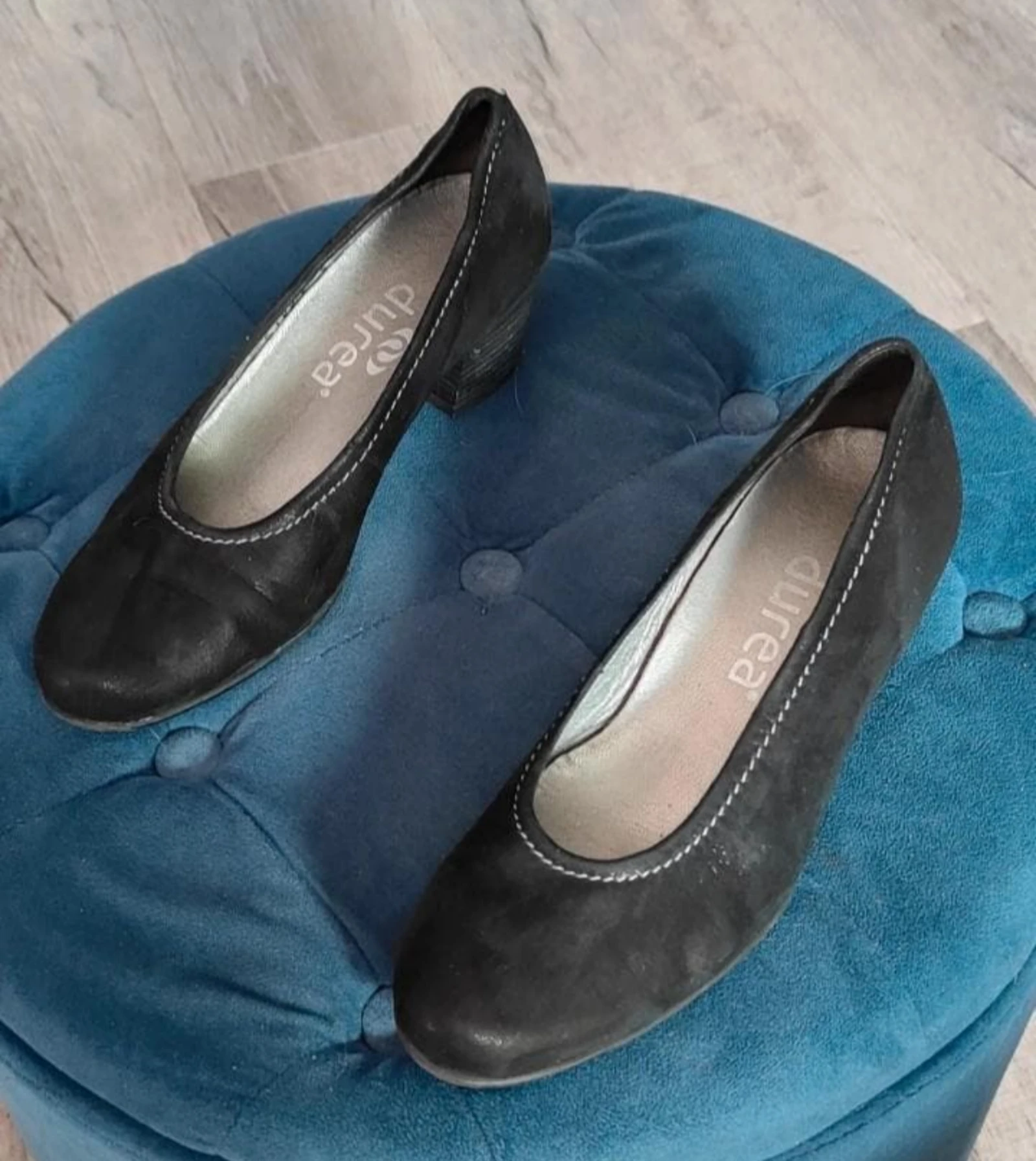 Black Durea pumps with subtle glitter size 38 – photo 3